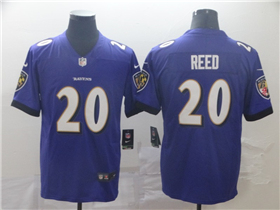 Baltimore Ravens #20 Ed Reed Purple Vapor Limited Jersey