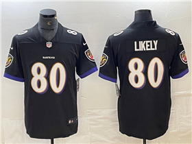 Baltimore Ravens #80 Isaiah Likely Black Vapor Limited Jersey