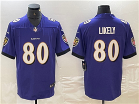 Baltimore Ravens #80 Isaiah Likely Purple Vapor Limited Jersey