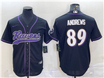 Baltimore Ravens #89 Mark Andrews Black Baseball Jersey