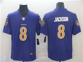 Baltimore Ravens #8 Lamar Jackson Purple Color Rush Limited Jersey