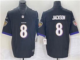 Baltimore Ravens #8 Lamar Jackson Black Vapor F.U.S.E. Limited Jersey