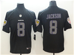 Baltimore Ravens #8 Lamar Jackson Black Vapor Impact Limited Jersey