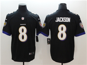 Baltimore Ravens #8 Lamar Jackson Black Vapor Limited Jersey