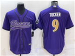 Baltimore Ravens #9 Justin Tucker Color Rush Purple Baseball Jersey