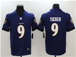 Baltimore Ravens #9 Justin Tucker Purple Vapor Limited Jersey