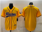 Baltimore Ravens Gold Baseball Cool Base Team Jersey