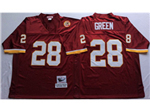 Washington Redskins #28 Darrell Green Throwback Burgundy Jersey