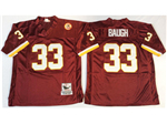 Washington Redskins #33 Sammy Baugh Throwback Burgundy Jersey