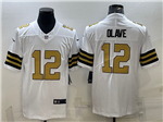 New Orleans Saints #12 Chris Olave White Color Rush Limited Jersey