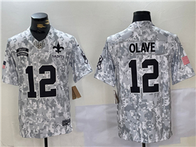 New Orleans Saints #12 Chris Olave Arctic Camo 2024 Salute To Service Limited Jersey