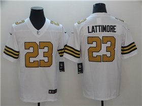 New Orleans Saints #23 Marshon Lattimore White Color Rush Limited Jersey