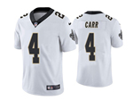 New Orleans Saints #4 Derek Carr White Vapor Limited Jersey