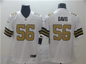 New Orleans Saints #56 Demario Davis White Color Rush Limited Jersey