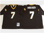 New Orleans Saints #7 Morten Andersen 1991 Throwback Black Jersey