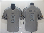 New Orleans Saints #9 Drew Brees Gray Gridiron Gray Limited Jersey