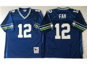 Seattle Seahawks #12 Fan Throwback Blue Jersey