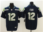 Seattle Seahawks 12th Fan Navy Blue Vapor Limited Jersey