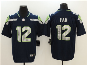 Seattle Seahawks 12th Fan Navy Blue Vapor Limited Jersey