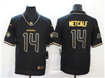 Seattle Seahawks #14 DK Metcalf Black Gold Vapor Limited Jersey