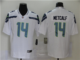 Seattle Seahawks #14 DK Metcalf White Vapor Limited Jersey