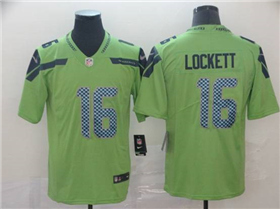 Seattle Seahawks #16 Tyler Lockett Green Color Rush Limited Jersey