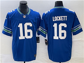 Seattle Seahawks #16 Tyler Lockett Royal Throwback Vapor F.U.S.E. Limited Jersey