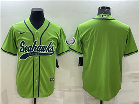 Seattle Seahawks Green Baseball Cool Base Team Jersey