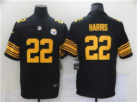 Pittsburgh Steelers #22 Najee Harris Black Color Rush Limited Jersey