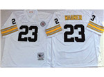 Pittsburgh Steelers #23 Mike Wagner 1975 Throwback White Jersey