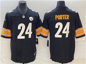 Pittsburgh Steelers #24 Joey Porter Jr. Black Vapor Limited Jersey