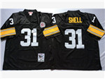 Pittsburgh Steelers #31 Donnie Shell 1975 Throwback Black Jersey