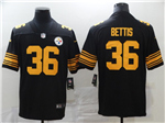 Pittsburgh Steelers #36 Jerome Bettis Black Color Rush Limited Jersey