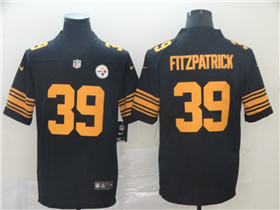 Pittsburgh Steelers #39 Minkah Fitzpatrick Black Color Rush Limited Jersey