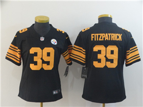 Pittsburgh Steelers #39 Minkah Fitzpatrick Women's Black Color Rush Limited Jersey