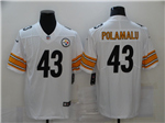 Pittsburgh Steelers #43 Troy Polamalu White Vapor Limited Jersey