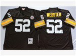 Pittsburgh Steelers #52 Mike Webster 1975 Throwback Black Jersey