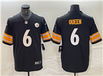 Pittsburgh Steelers #6 Patrick Queen Black Vapor Limited Jersey