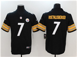 Pittsburgh Steelers #7 Ben Roethlisberger Black Vapor Limited Jersey