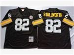 Pittsburgh Steelers #82 John Stallworth 1975 Throwback Black Jersey