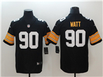 Pittsburgh Steelers #90 T.J. Watt Alternate Black Vapor Limited Jersey