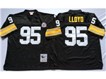 Pittsburgh Steelers #95 Greg Lloyd Throwback Black Jersey