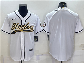 Pittsburgh Steelers White Baseball Cool Base Team Jersey