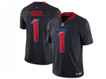 Houston Texans #1 Stefon Diggs 2024 Alternate Navy Vapor F.U.S.E. Limited Jersey