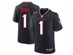 Houston Texans #1 Stefon Diggs 2024 Navy Vapor Limited Jersey