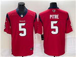 Houston Texans #5 Jalen Pitre Red Vapor Limited Jersey