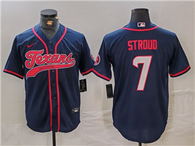 Houston Texans #7 C.J. Stroud Navy Baseball Limited Jersey