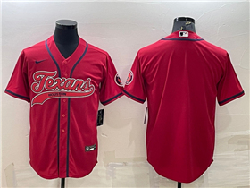 Houston Texans Red Baseball Cool Base Team Jersey