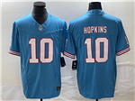 Tennessee Titans #10 DeAndre Hopkins Light Blue Oilers Throwback Vapor F.U.S.E. Limited Jersey