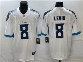 Tennessee Titans #8 Will Levis White Vapor Limited Jersey